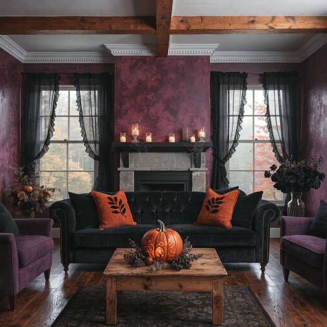 Halloween AI bathroom design style