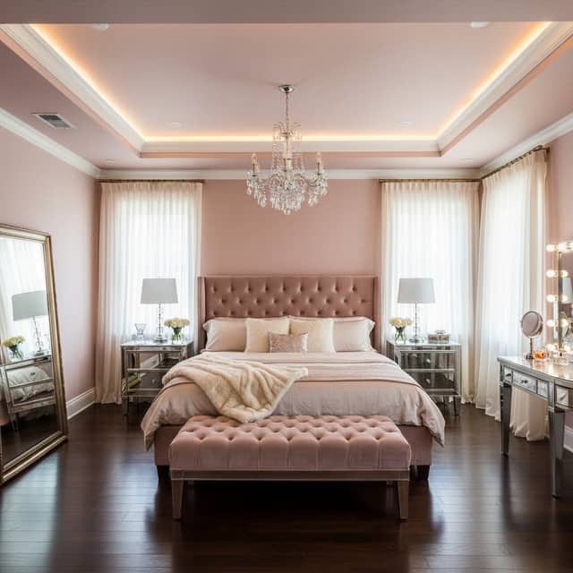 Hollywood Glam AI bathroom design style