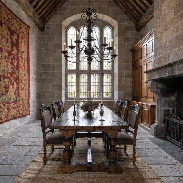 Medieval AI bathroom design style